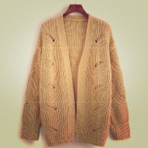 ❌SOLD OUT❌ #FREE SIZE Gold Chunky Knit Sweater